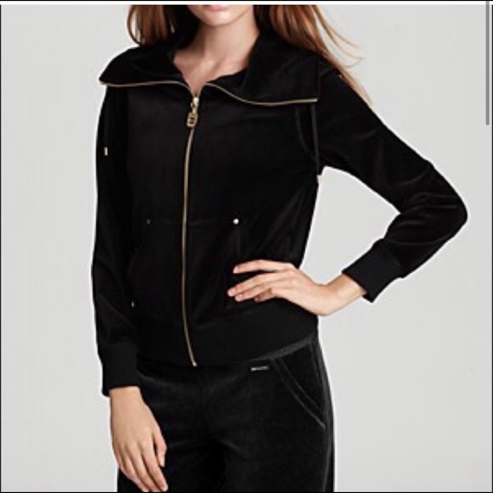 Michael Kors Black Velour Tracksuit